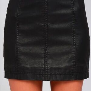 NWT Free People vegan leather skirt, 8
